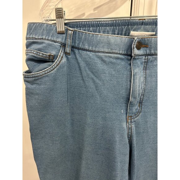 Denim & Co. Stretch Denim Jeans Blue Plus Size 20WP Mid Rise Medium Wash - Picture 4 of 9
